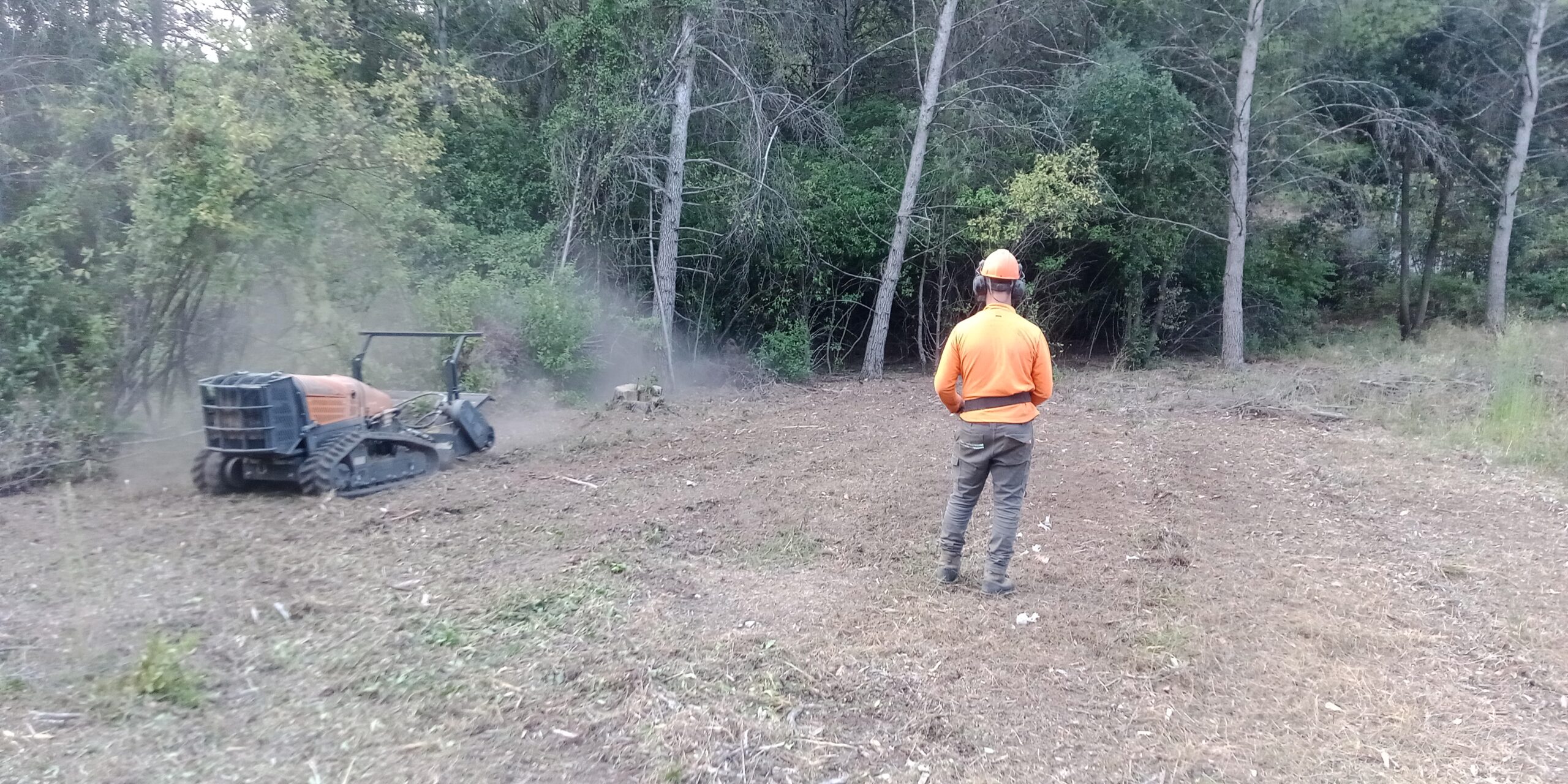 Terrain en pente et rocheux difficile d'accès